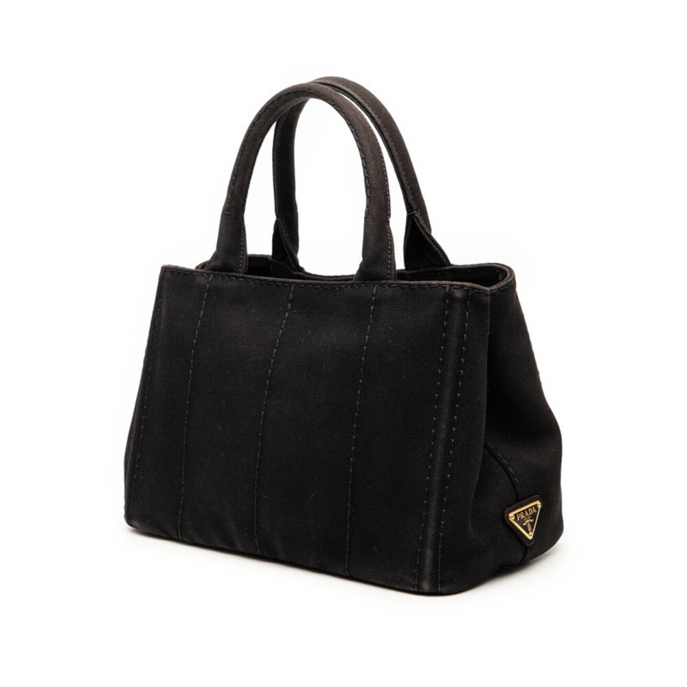 PRADA Black Canvas Shoulder Bag - Picture 2 of 7